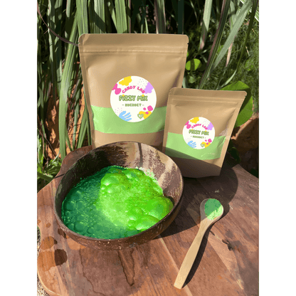 Product in use - Sherbet Fizzy Mix in colourful packaging