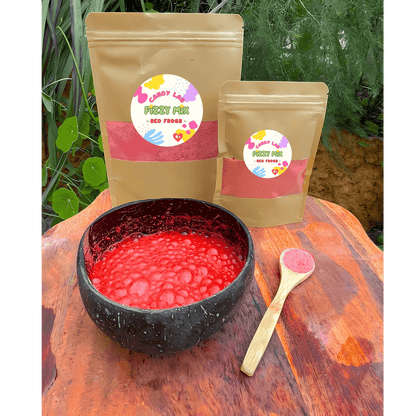 Product in use Red frogs