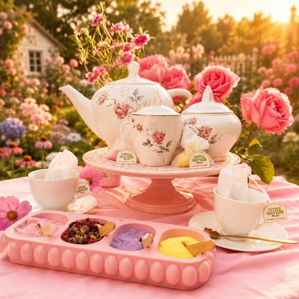 Rose- Preloved Heirloom Tea Party Set